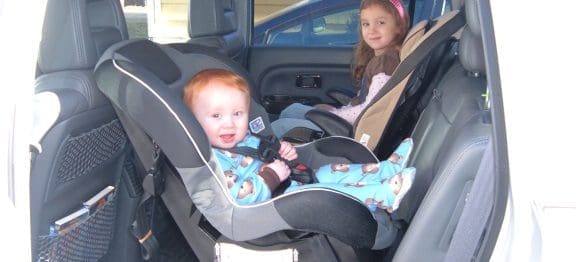 Children injury in car accident
