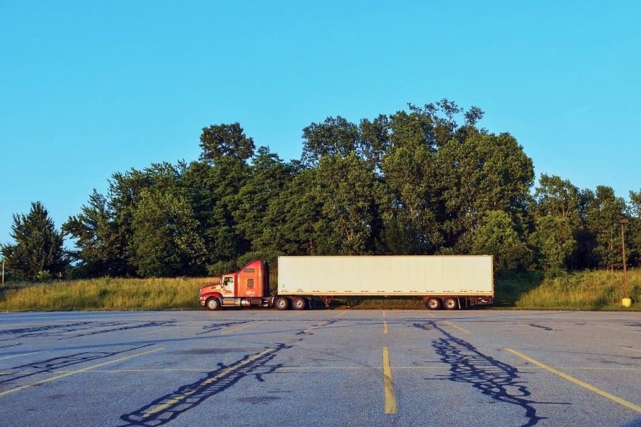 truck in parking lot