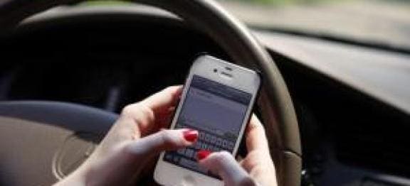 texting in car