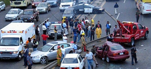Accident on Road