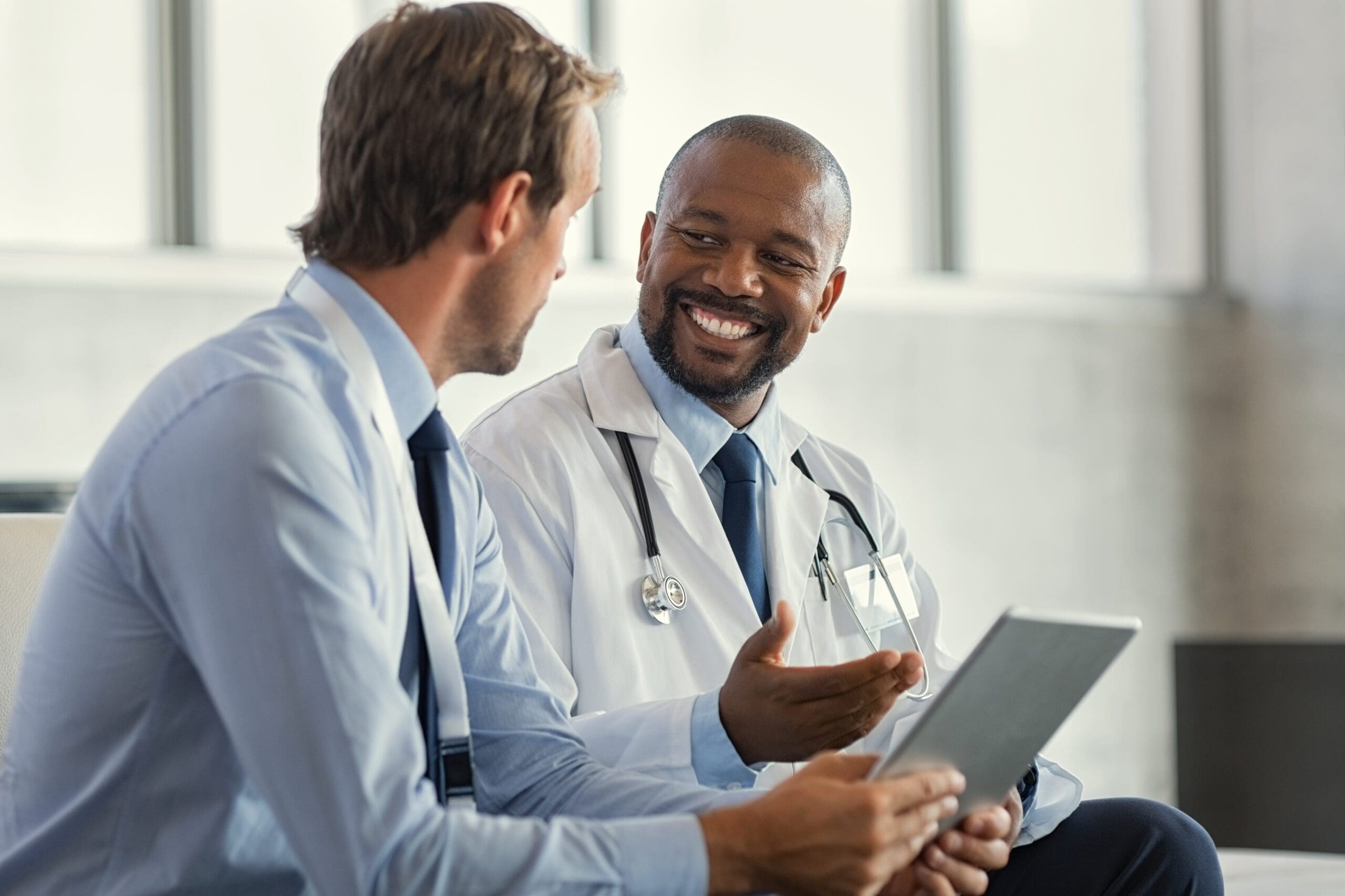 Two doctors discussing
